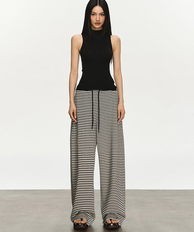 Mid-neck Knitted Sleeveless Top ANA0018