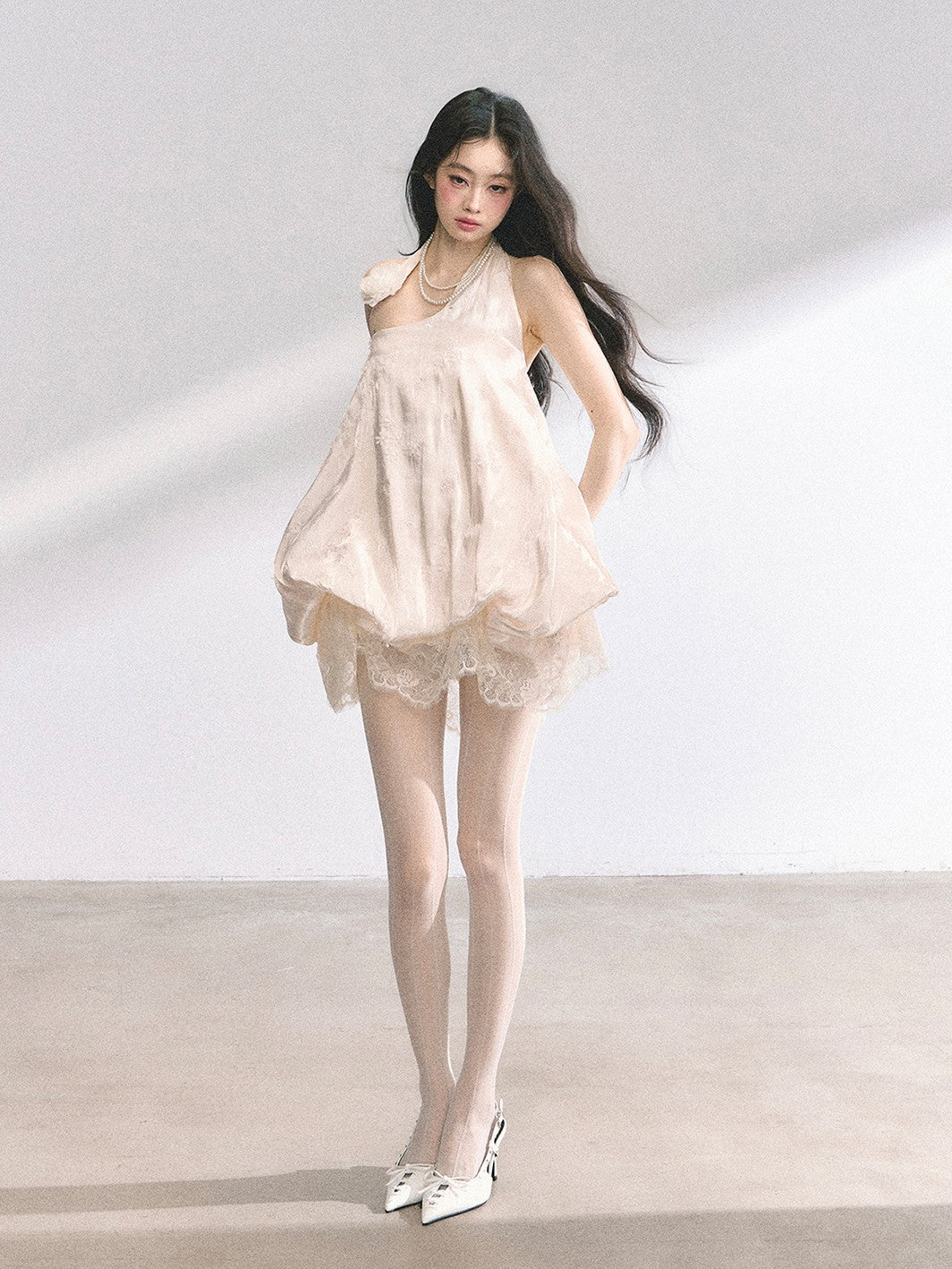 High-end Lace Floral Dress DIA0447