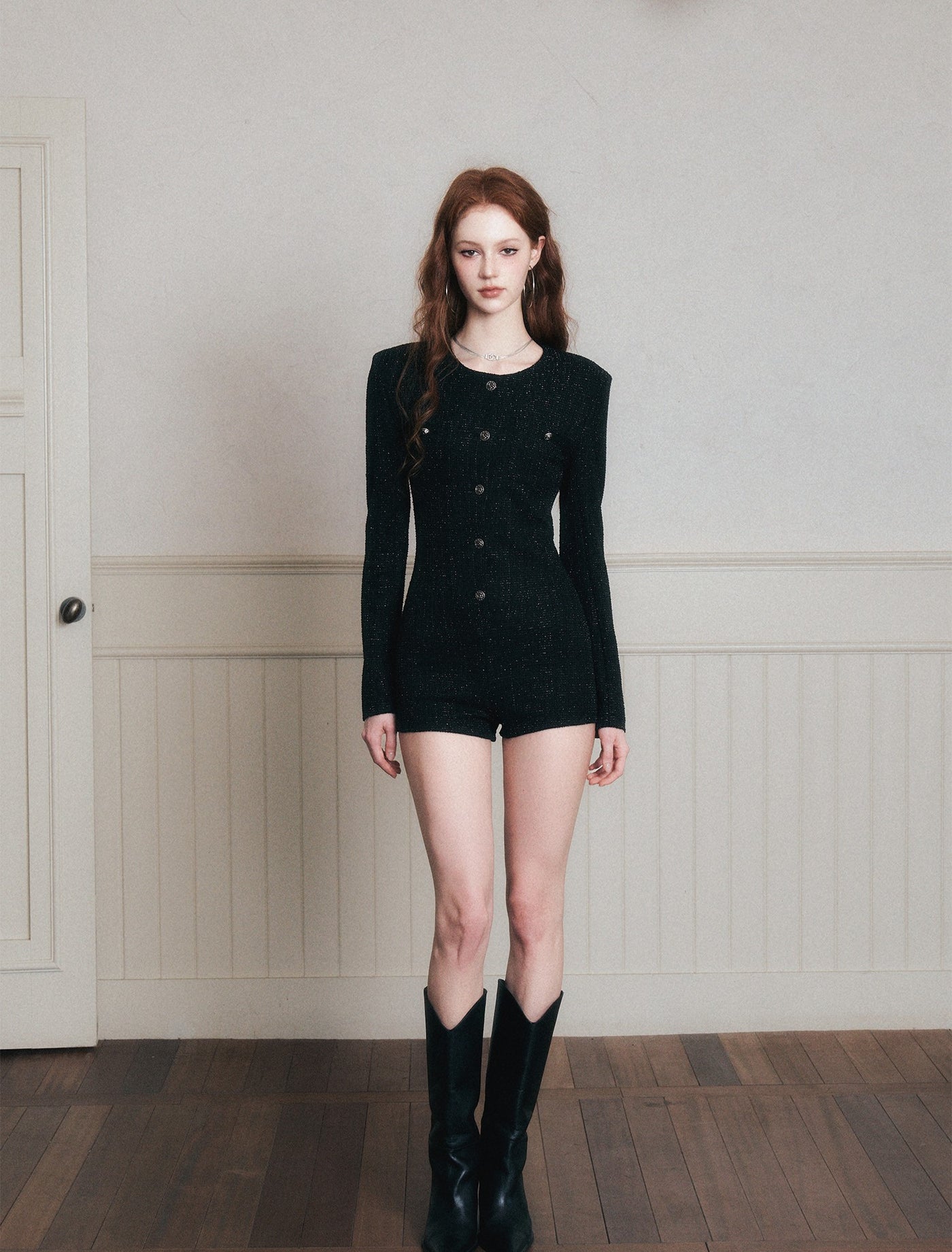 Luxurious Style Stretch Slim Bodysuit LUL0180