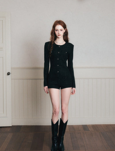 Luxurious Style Stretch Slim Bodysuit LUL0180