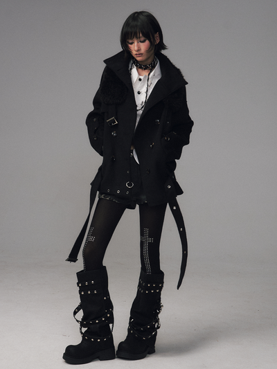 Oversized Collar Multi-Wear Jacket FRU0120