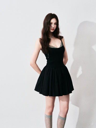 Lace Splicing Layered Camisole LUL0139