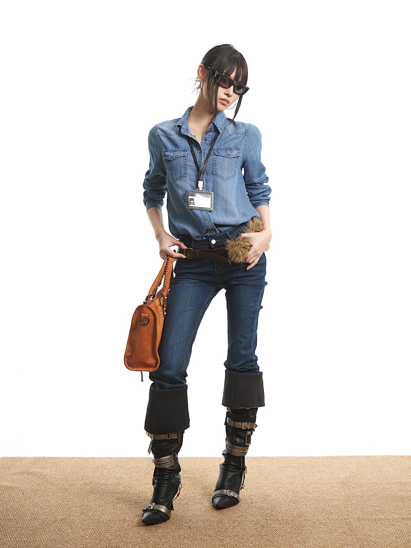 Retro Slim Fit Flared Skinny Jeans UNC0313