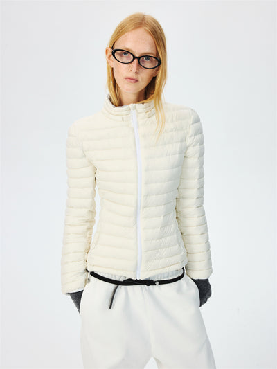 Quilted Lightweight Stand Collar Down Jacket CUR0264