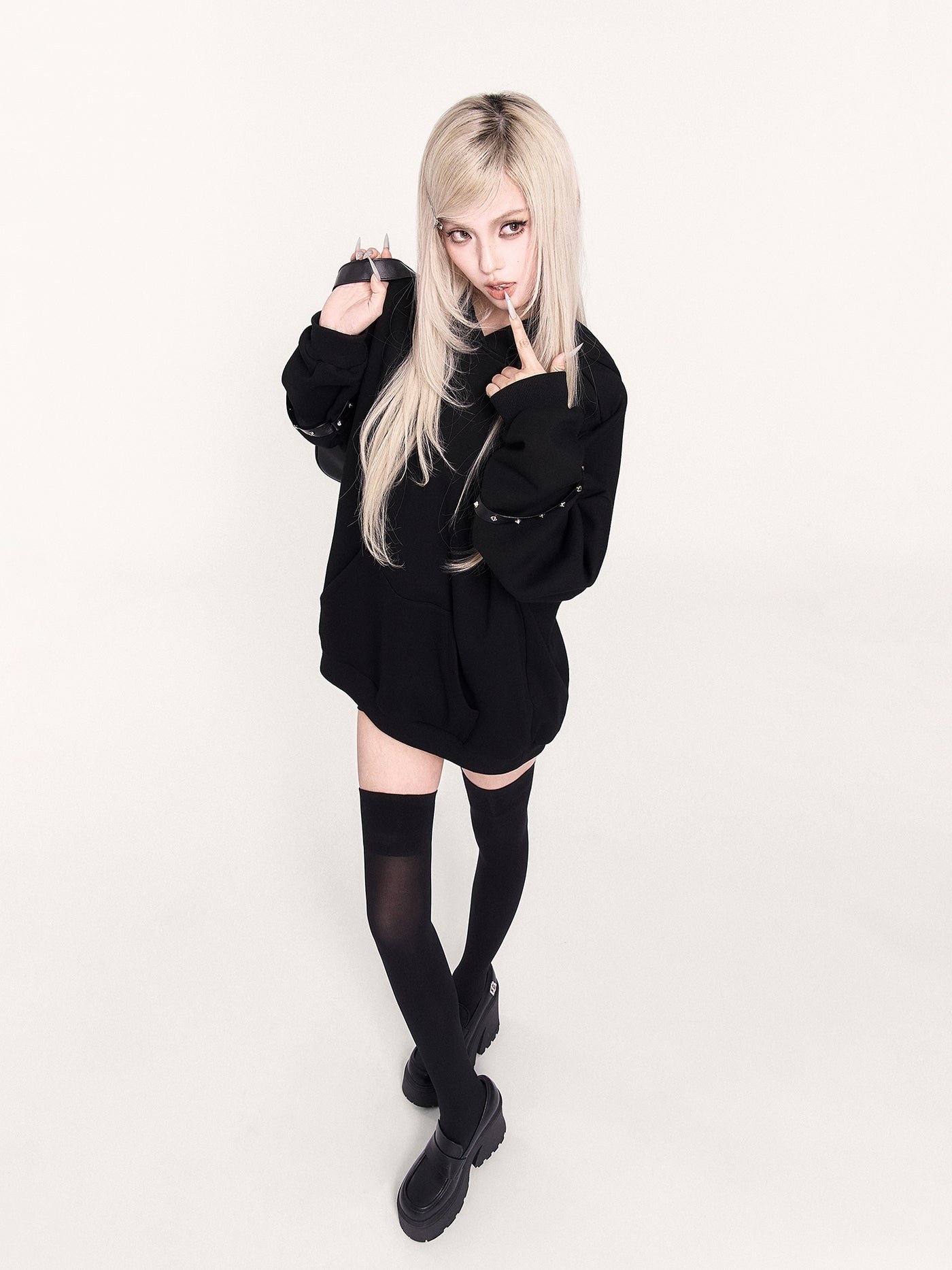 Cat Ear Loose Hooded Sweatshirt VOC0460