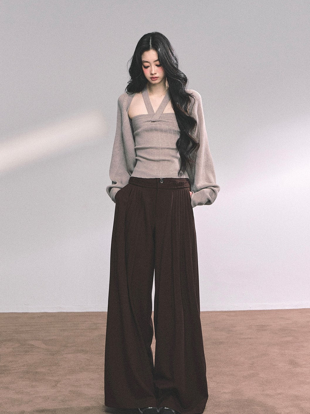 Drape Lazy Wide-leg Pants DIA0633