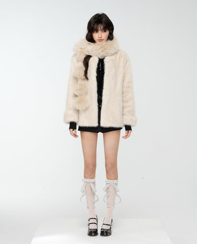 Multi-Way Style Vintage Fur Coat 4MU0173