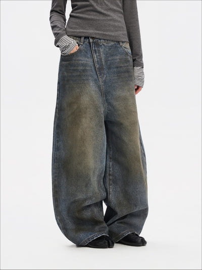 Washed Classic Loose Wide Leg Jeans SAL0206