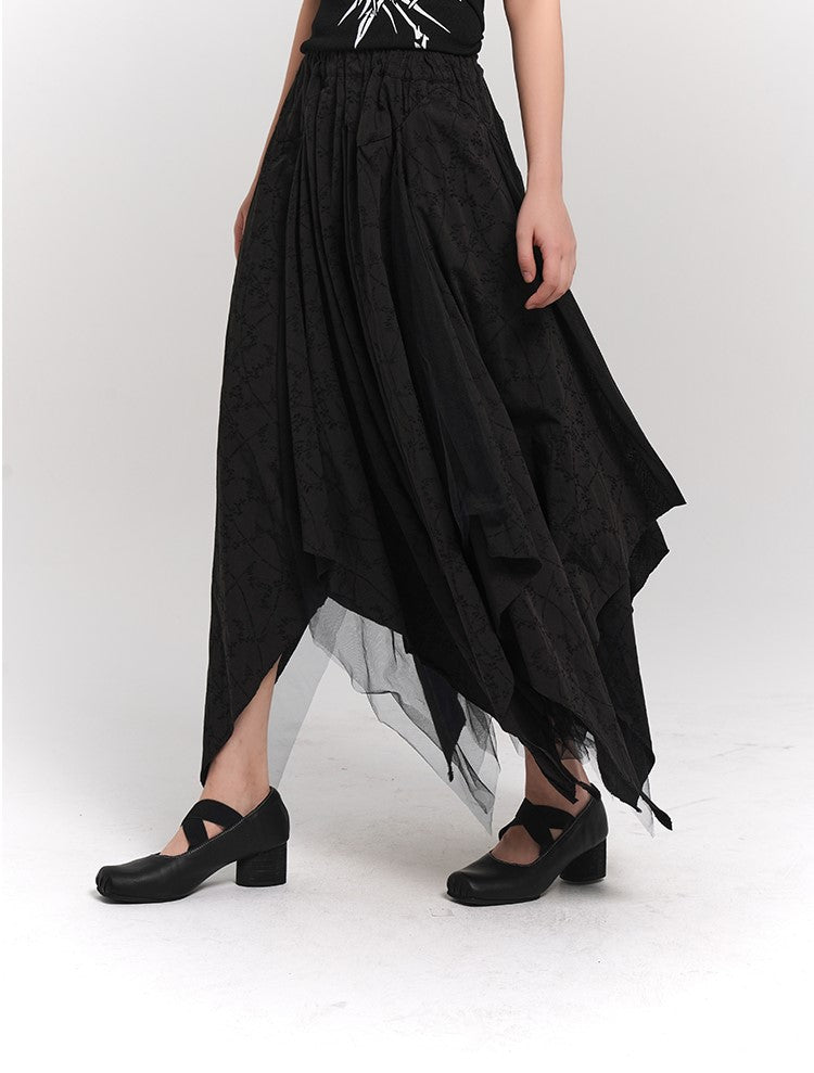 Unique Artistic Black Skirt LAD0063