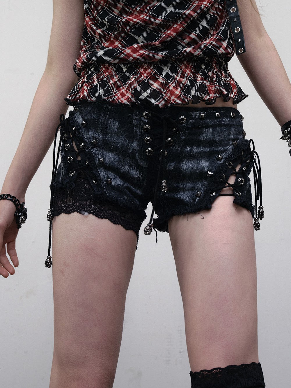 Punk Lace-up Shorts NOR0160