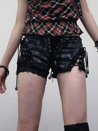 Punk Lace-up Shorts NOR0160