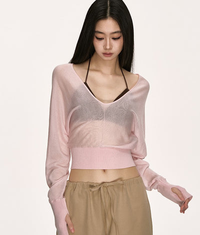 V-neck Loose Layered Top ANA0011