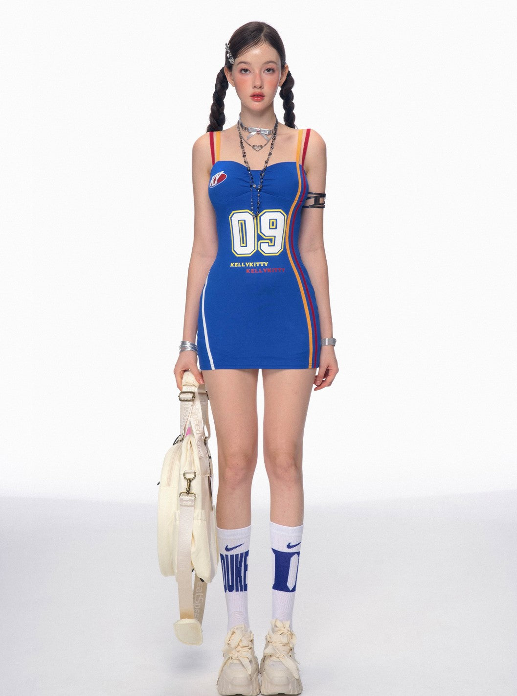 Sports Casual Tight Suspender Short Dress DIA0187