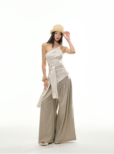 Beads Halter Neck Top 4MU0105