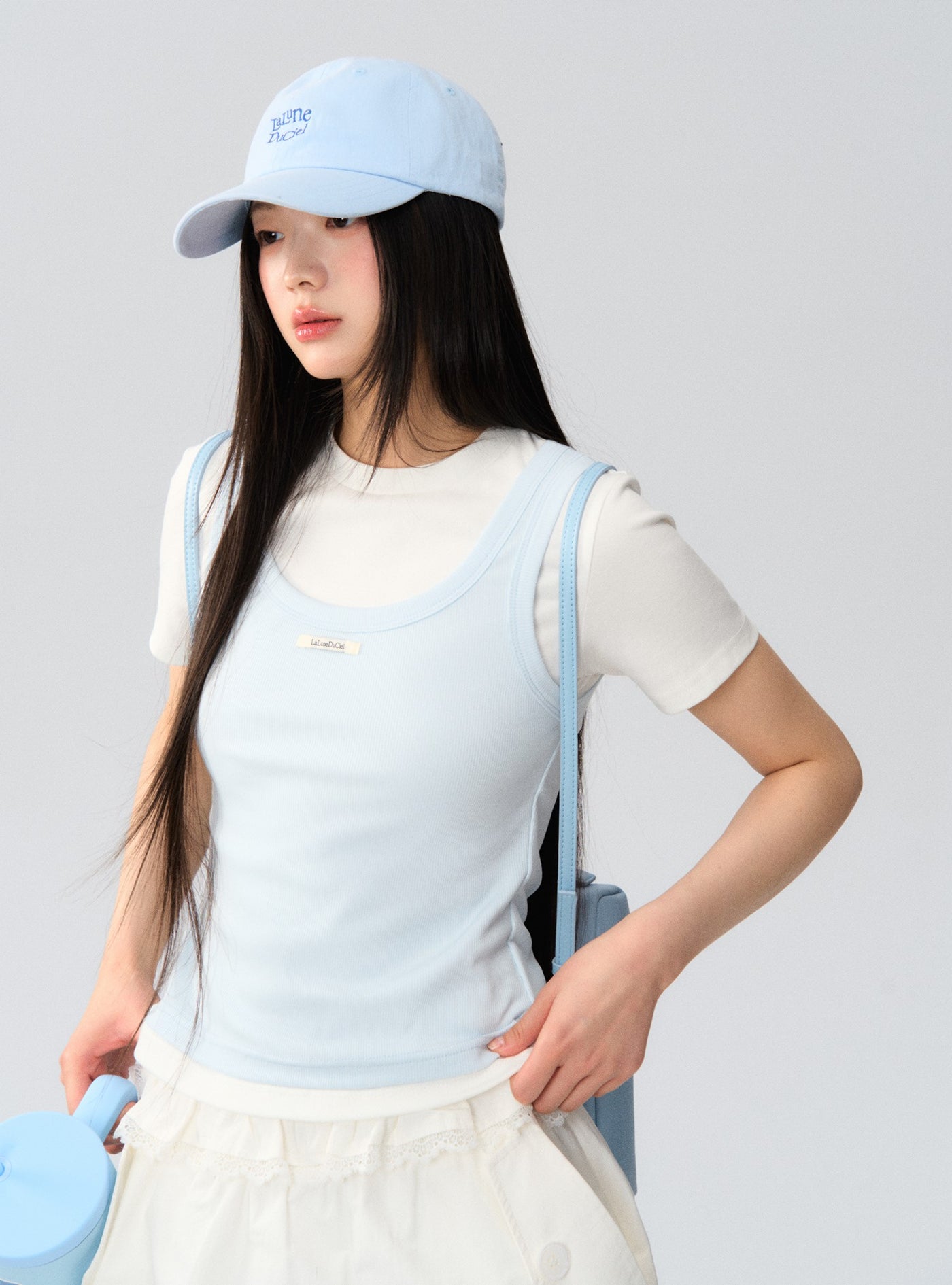 Fake Two-piece Layered T-shirt LAL0172