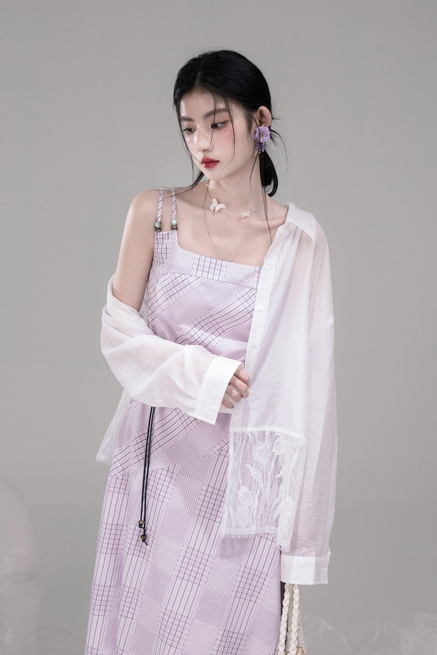 White Lace Thin Sunscreen Shirt COT0309