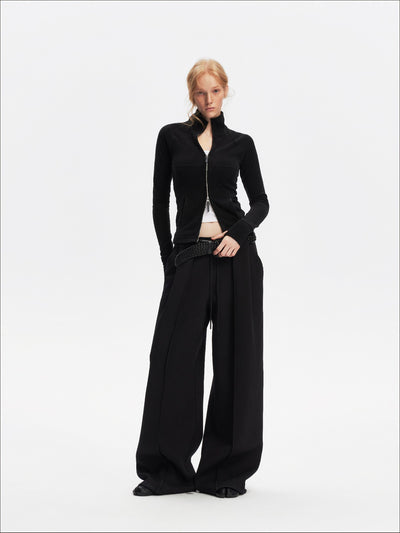 Curved Drape Silhouette Sweatpants SAL0207