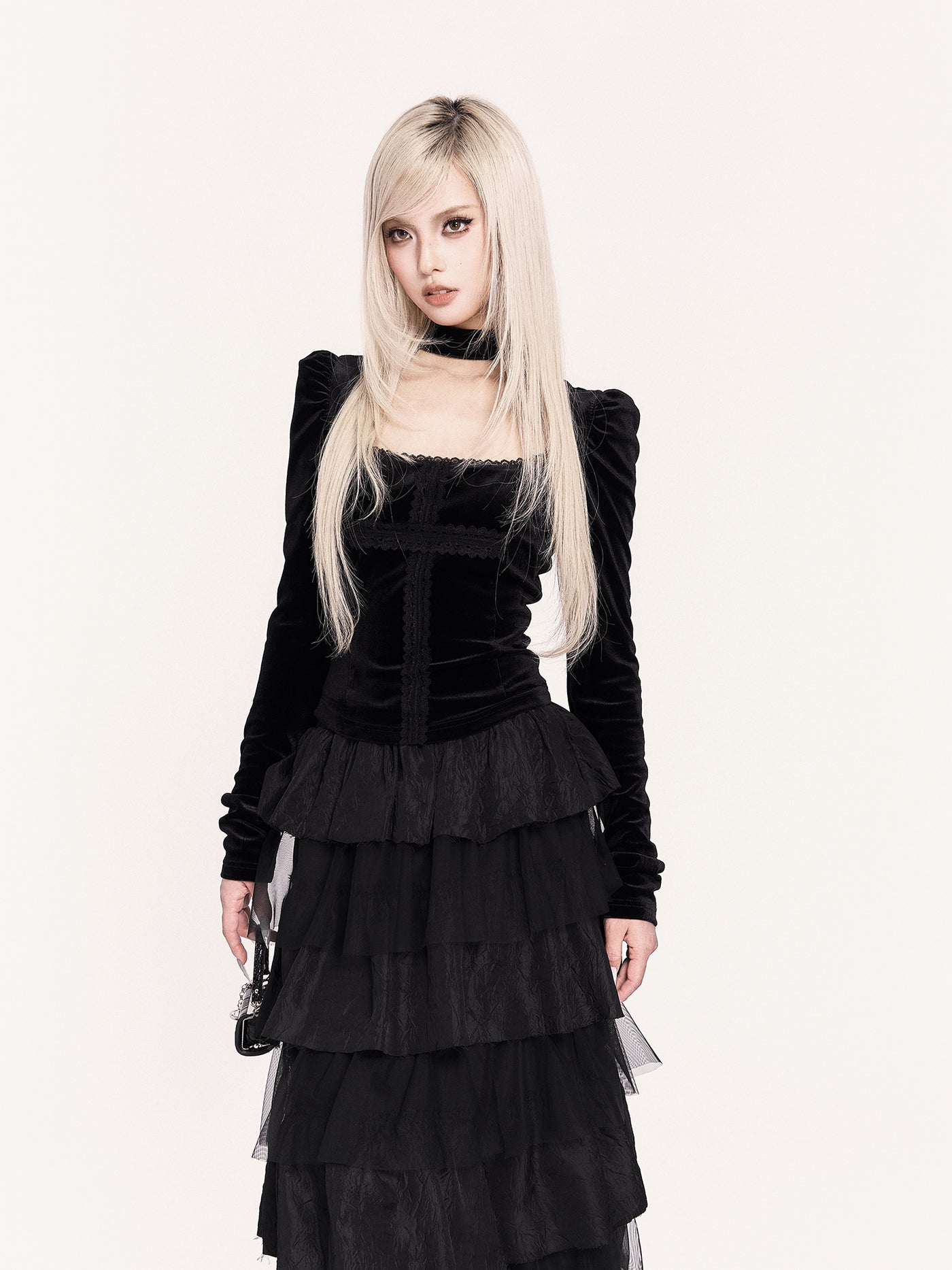 Romantic Fairy Layered Mesh Cake Long Skirt VOC0464