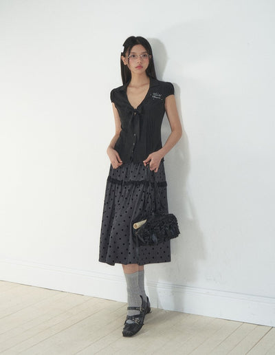 Retro Bow Slim Shirt SOO0004
