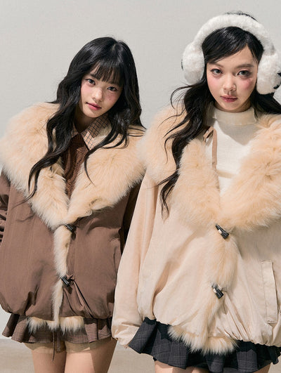 Large Fur Collar Down Jacket DIA0719