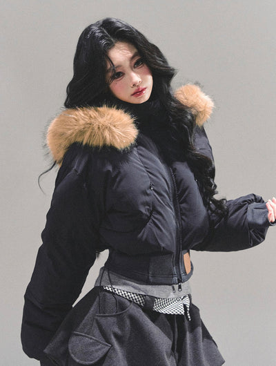 Hooded Cotton Short Jacket DIA0679