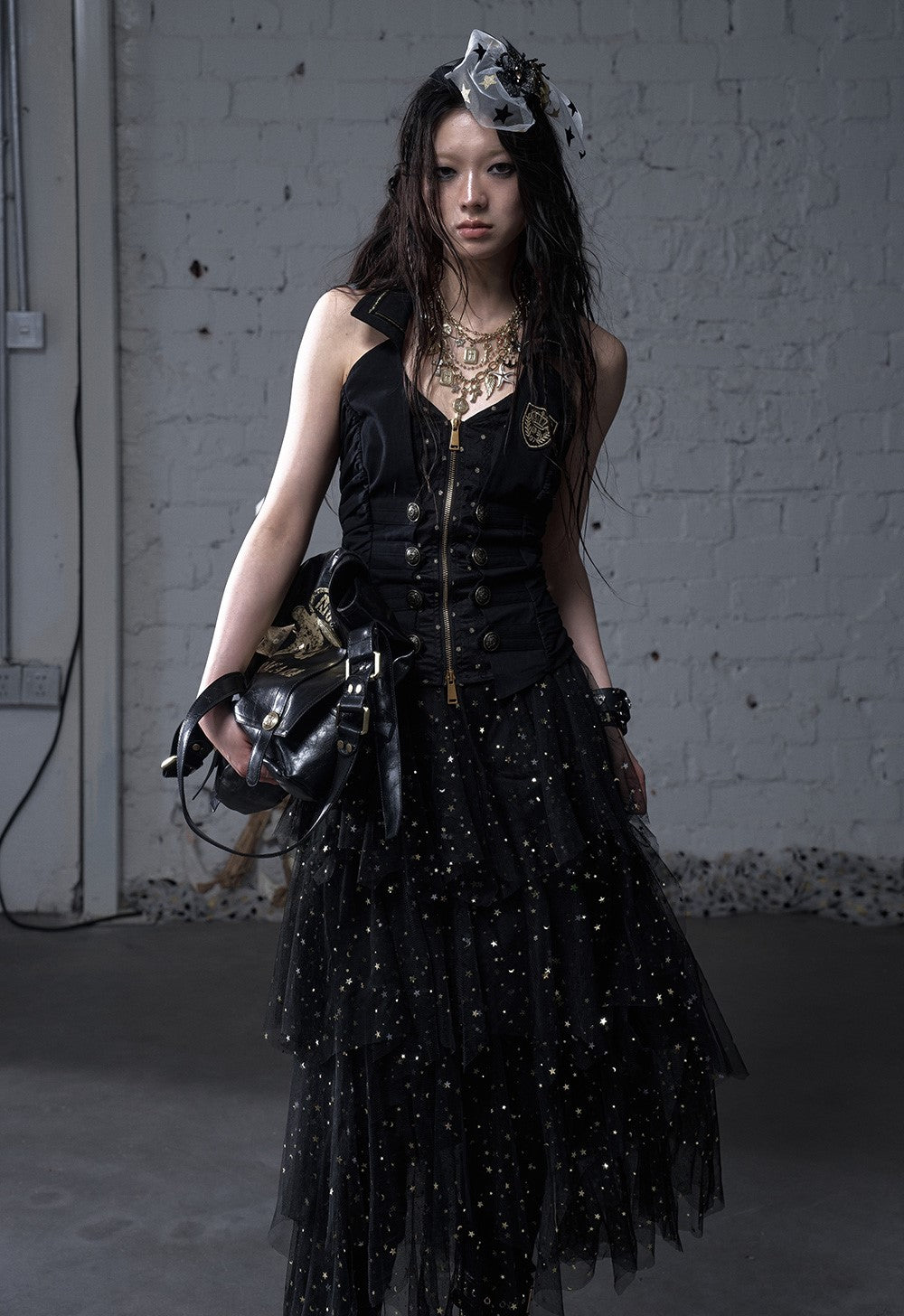 Star Multi-layered Mesh Cake Skirt NOR0182