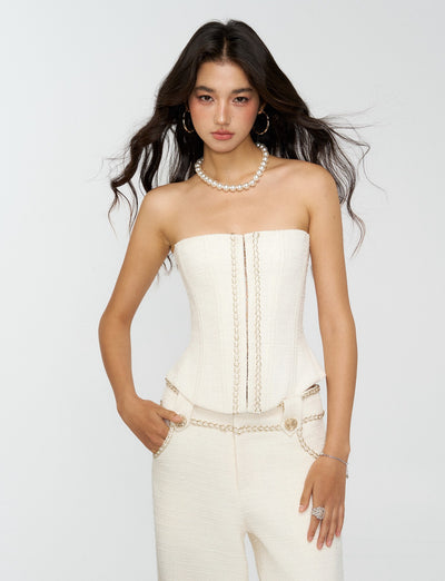 Luxurious-style Short Jacket/Camisole/Pants 4MU0160