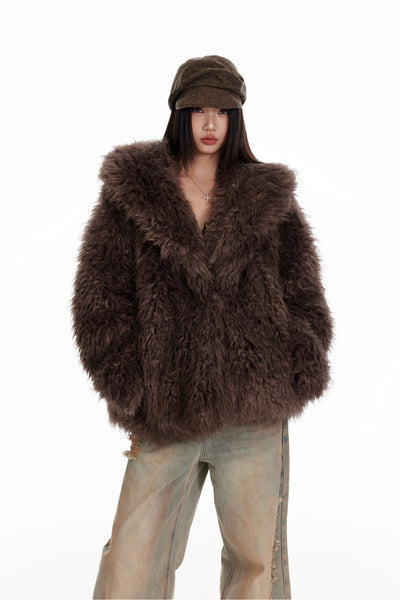 American Style Environmentally Friendly Fur Coat 4MU0086