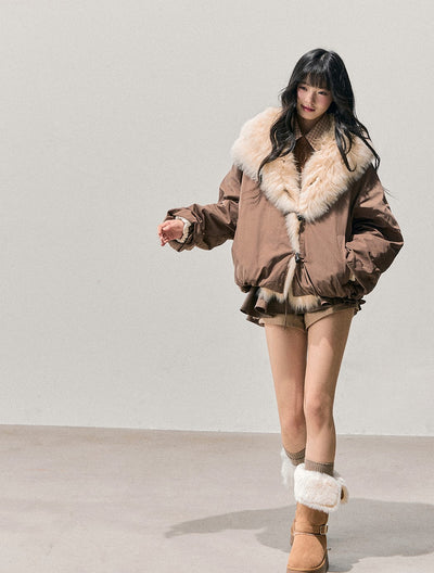 Large Fur Collar Down Jacket DIA0719