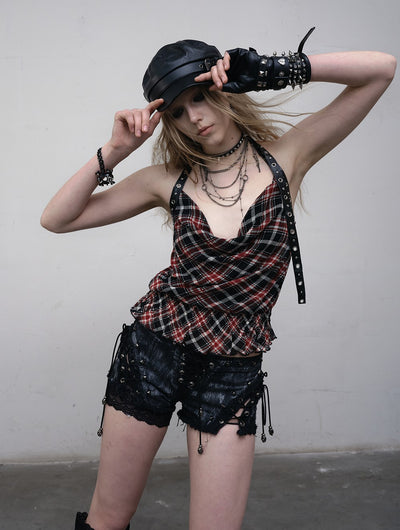 Punk Lace-up Shorts NOR0160