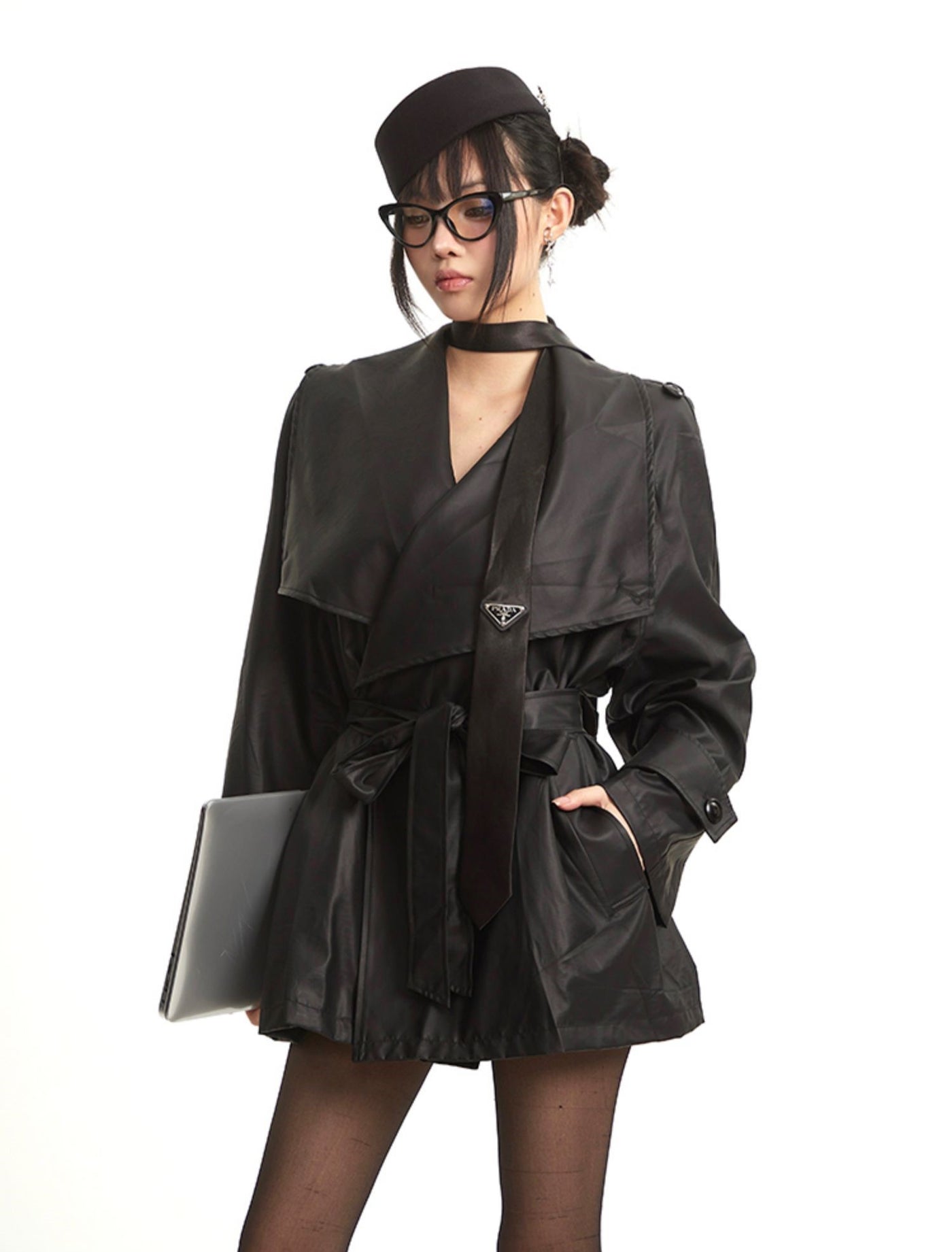British Style Lapel Trench Coat UNC0273