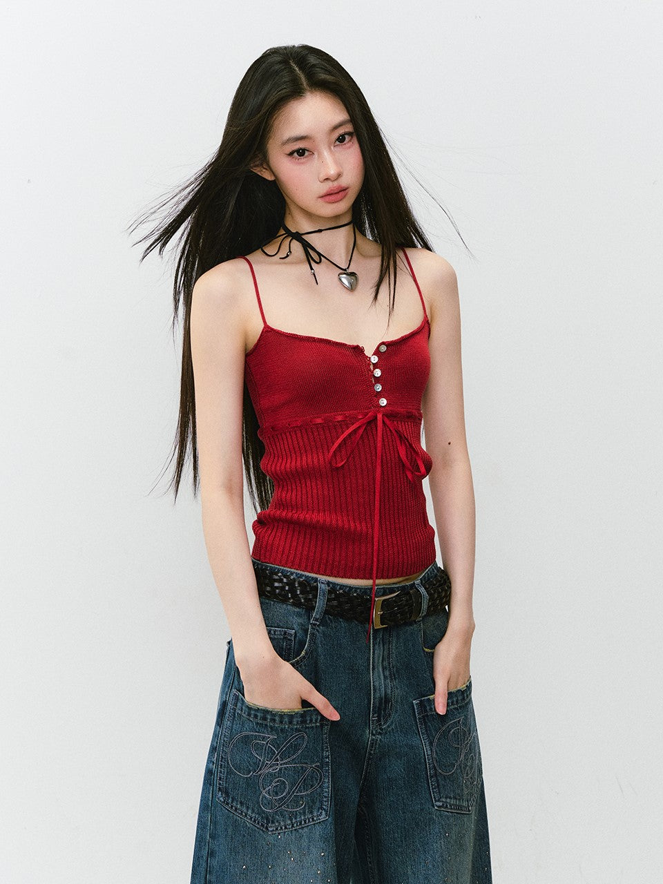 Button Slim Camisole VIA0306