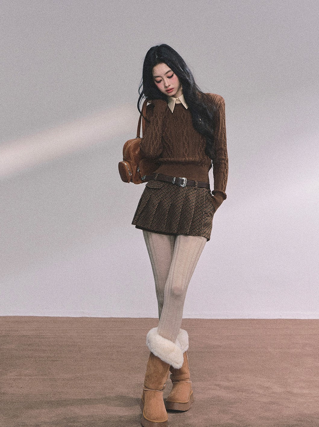 Fake Two-piece Polo Collar Sweater DIA0607