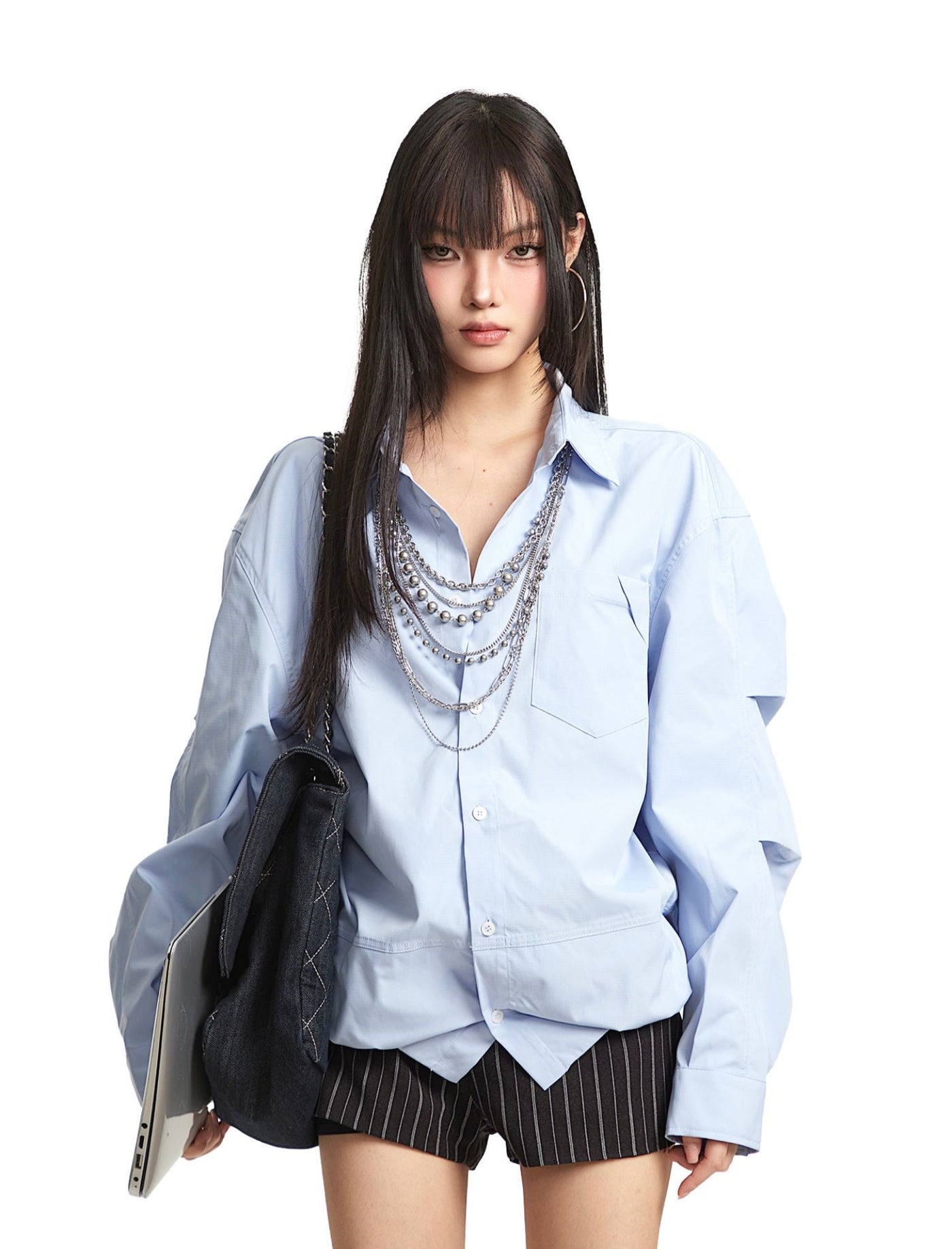 Loose Long Sleeve Lapel Shirt UNC0280