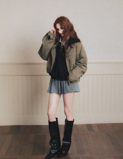 Retro Silhouette Workwear Jacket LUL0185