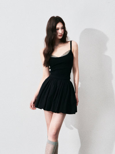 Lace Splicing Layered Camisole LUL0139