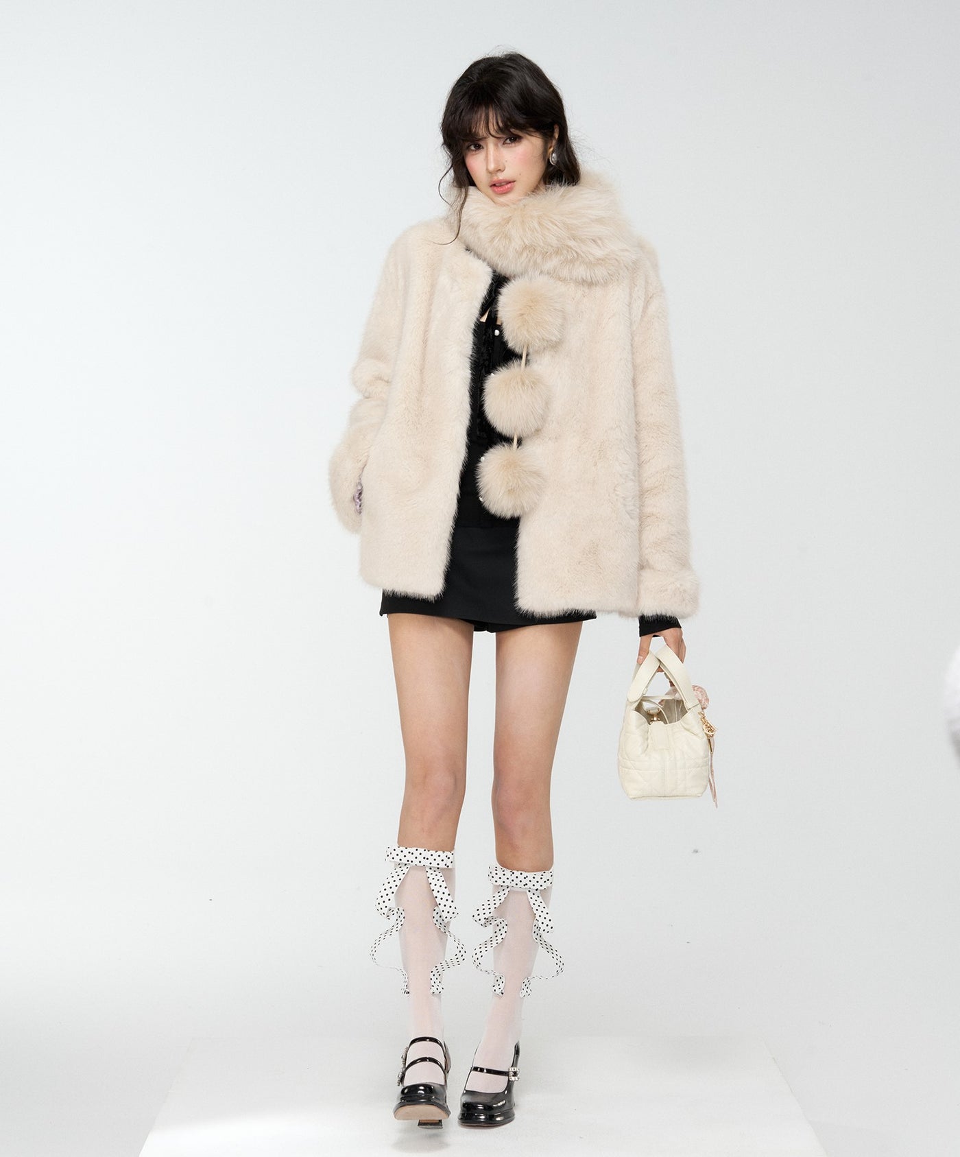 Multi-Way Style Vintage Fur Coat 4MU0173