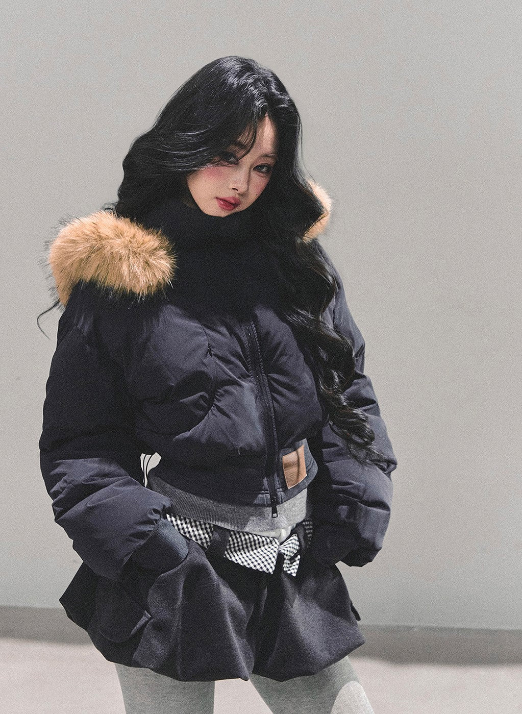 Hooded Cotton Short Jacket DIA0679