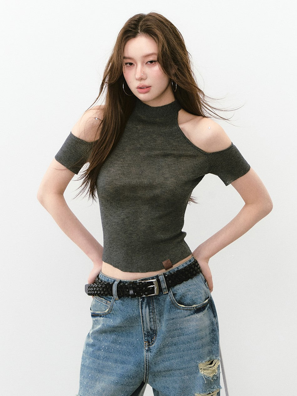 Reversible Slim High Collar Top VIA0248
