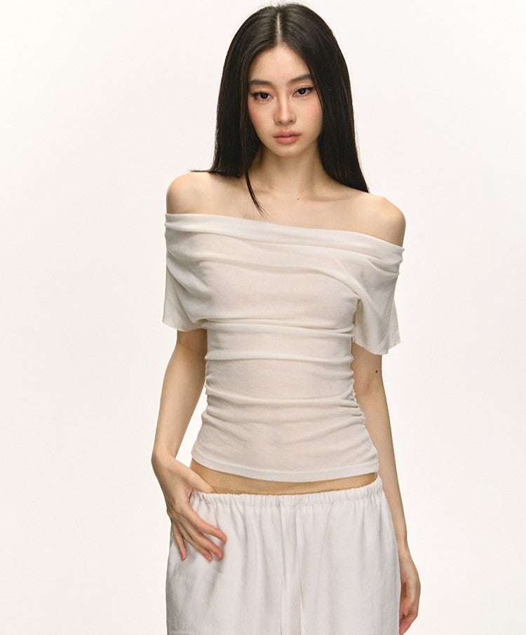 Swing Collar Short-sleeved T-shirt ANA0046