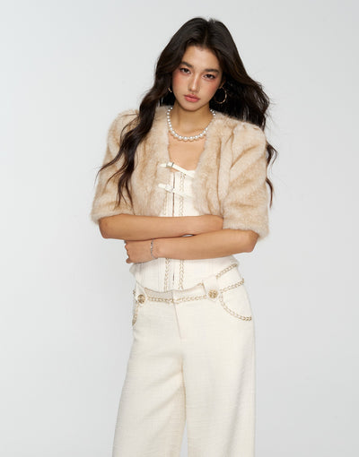 Eco-Friendly Fur Short Jacket 4MU0166