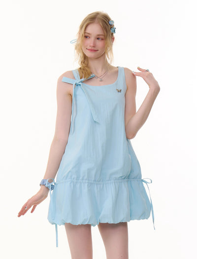 Retro Design Hem Waist Suspender Dress ZIZ0295