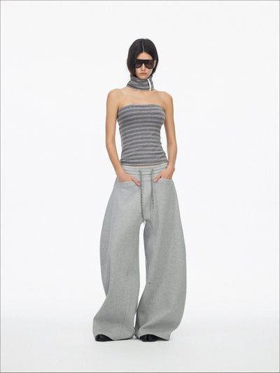 Classic Wide-Leg Drawstring Sweatpants SAL0197