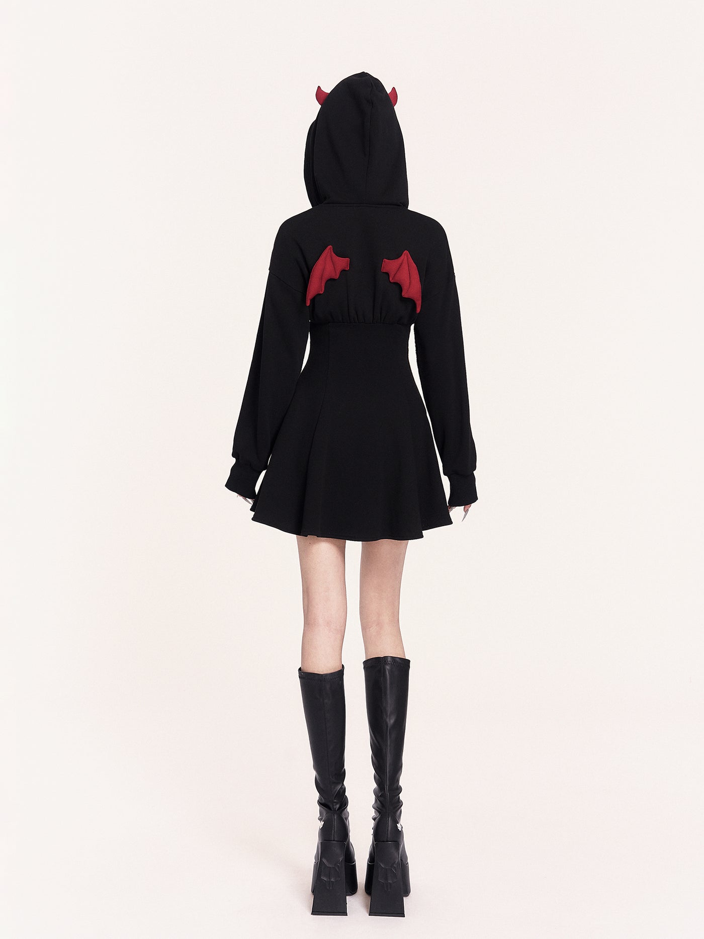 Little Devil Wings Hooded Dress/Sweatshirt VOC0461