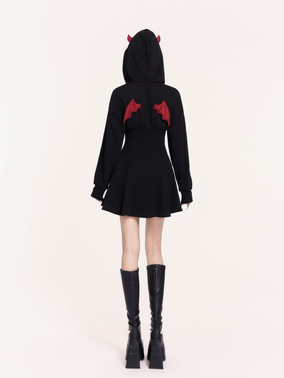 Little Devil Wings Hooded Dress/Sweatshirt VOC0461