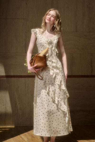 Mint and Lemon Lace Dress GRO0131