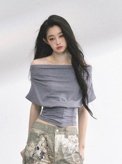 Waist Slimming Short T-shirt DIA0481