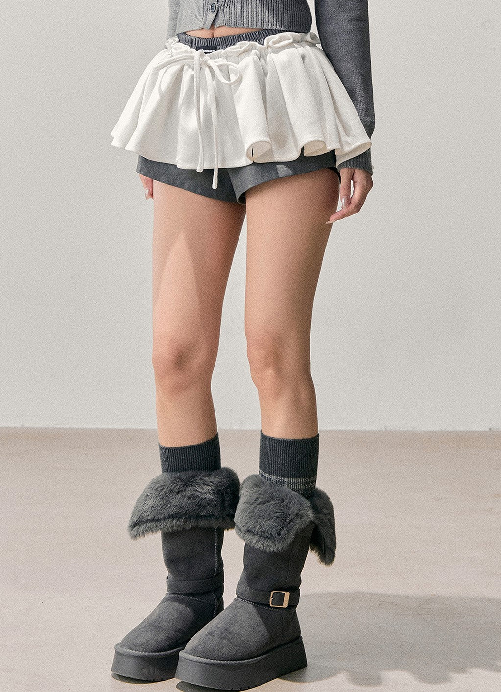 American Style Pleated Mini Skirt DIA0734