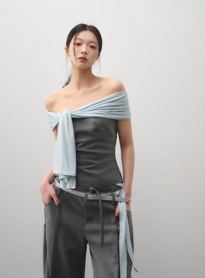 Tube Top/Casual Suit Pants LAL0165