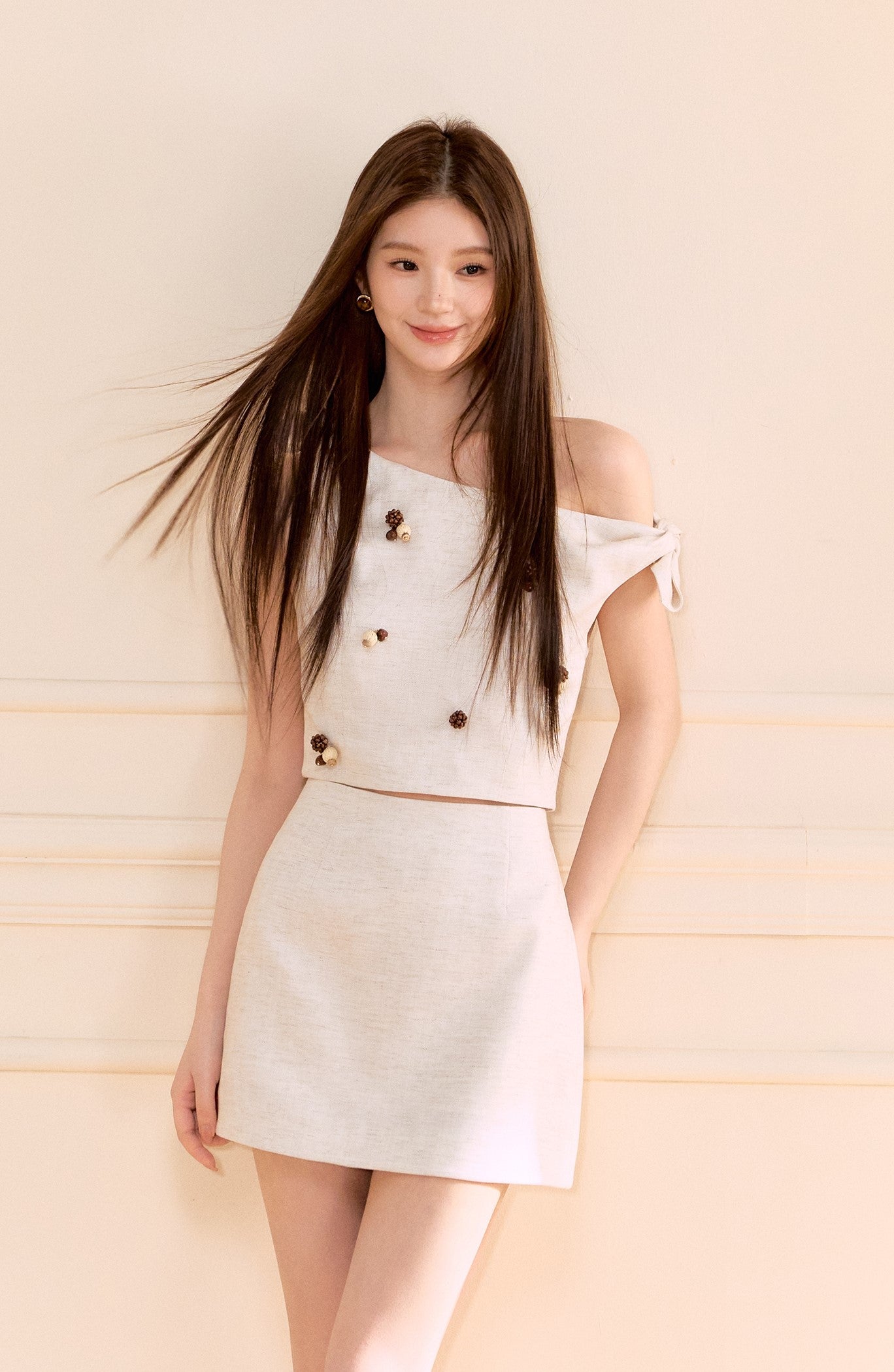 Asymmetric Sleeveless Shirt/Skirt OSH0150